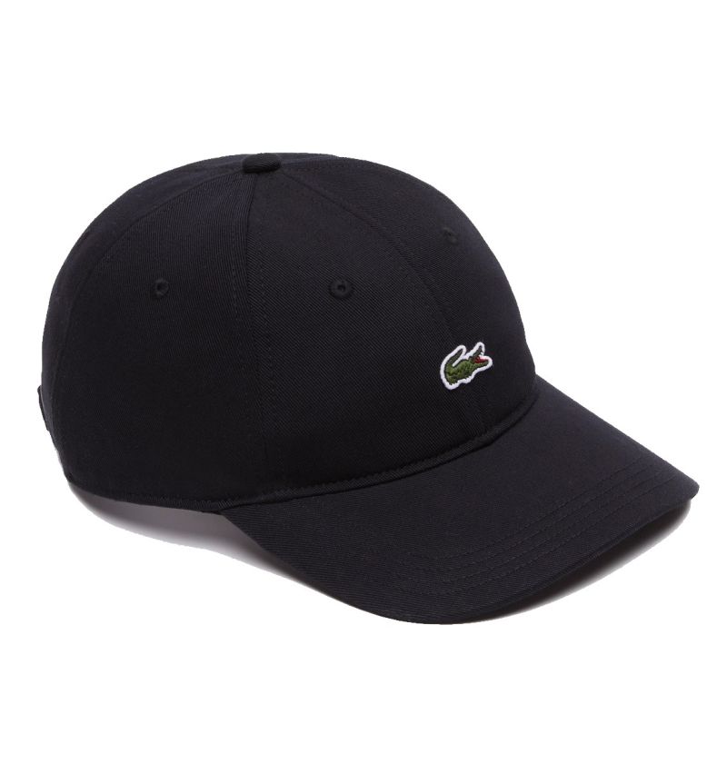 Lacoste Organic Cotton Twill Cap - black