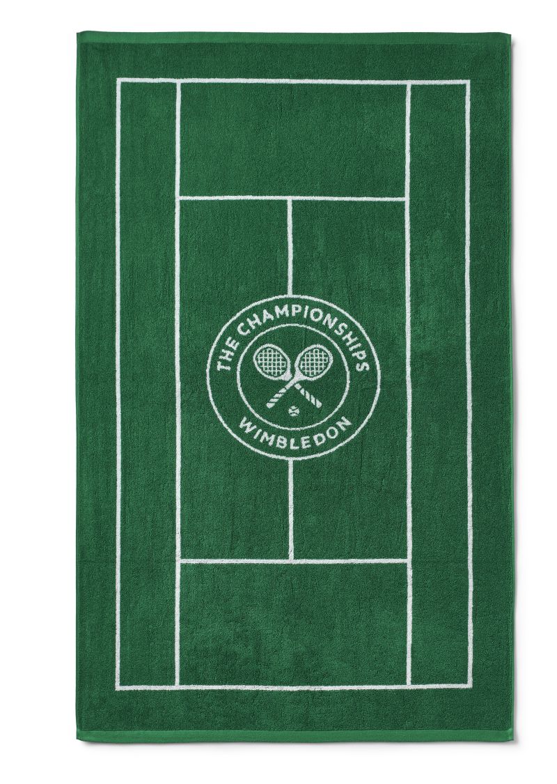 Wimbledon Tennis Court Cotton Bath - green