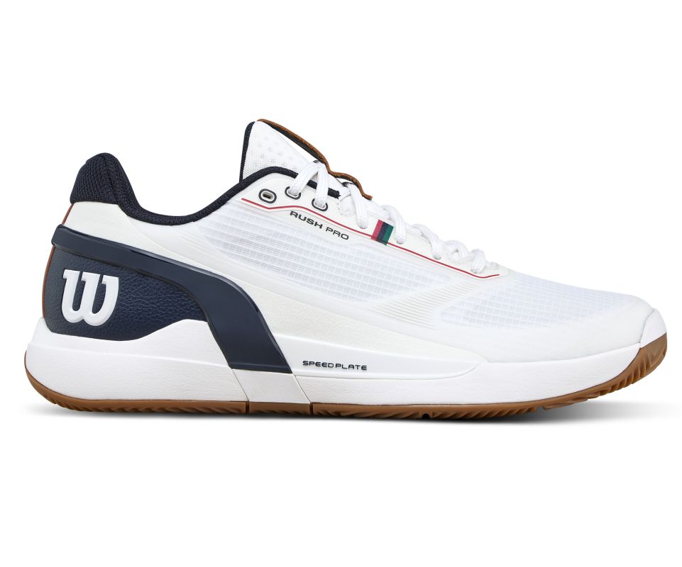Wilson Rush Pro 5 Clay - white/navy blazer/gum1a