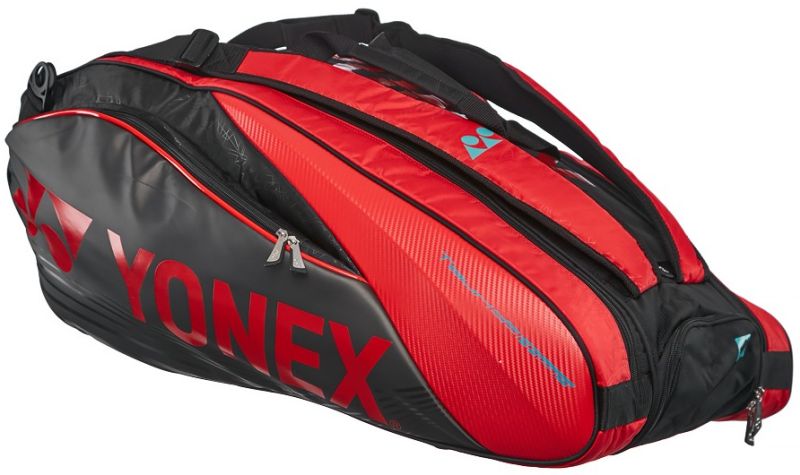 yonex-pro-racquet-bag-9-pack-ltd-black-red-1 Yonex Pro Racquet Bag 9 Pack Ltd - black/red