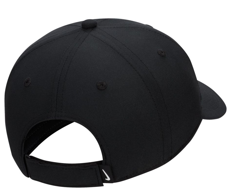 Nike Dri-Fit Club Structured Swoosh Cap - black/white