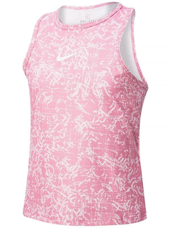 Nike Court Dri-Fit Victory Tank Printed G - elemental pink/white