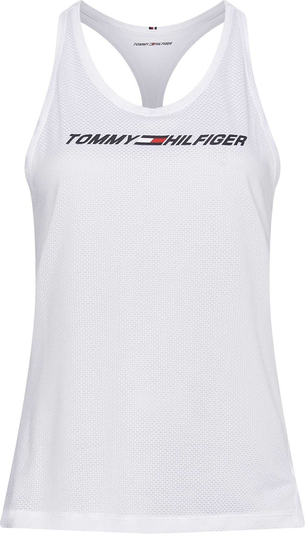 Tommy Hilfiger Reg Graphic Mesh C-NK Tank Top - optic white Tommy Hilfiger Reg Graphic Mesh C-NK Tank Top - optic white