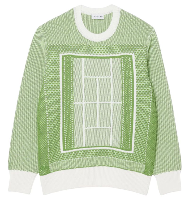 Lacoste Court Graphic - green/white