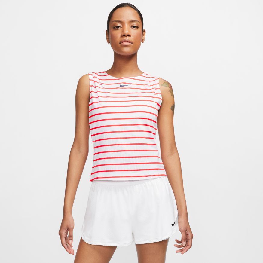 Nike Court Maria Dry Tank white/laser crimson/blackened blue
