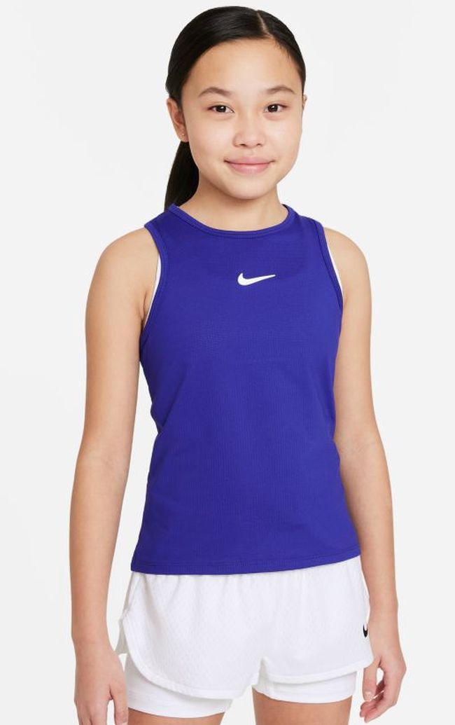Nike Court Dri-Fit Victory Tank G - concord/white
