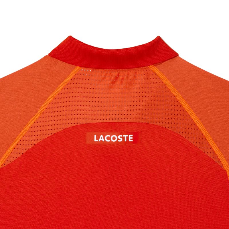 DH5046_XIM_24 Lacoste Sport Recycled Polyester Polo Shirt - rouge/orange