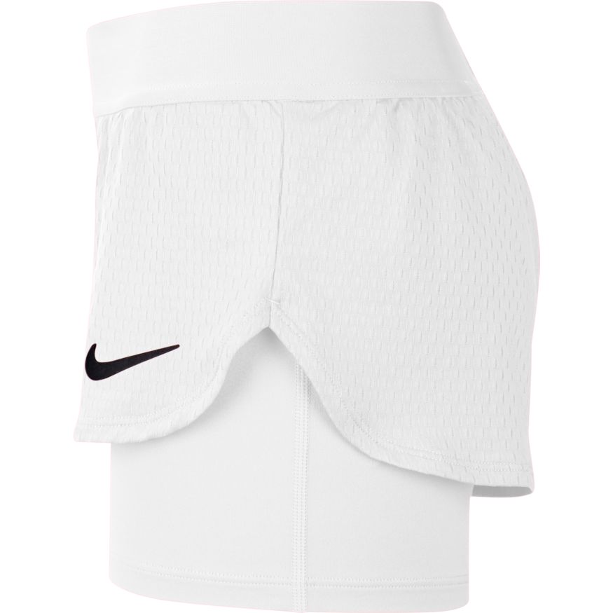 Nike Girls Court Flex Short - white/black