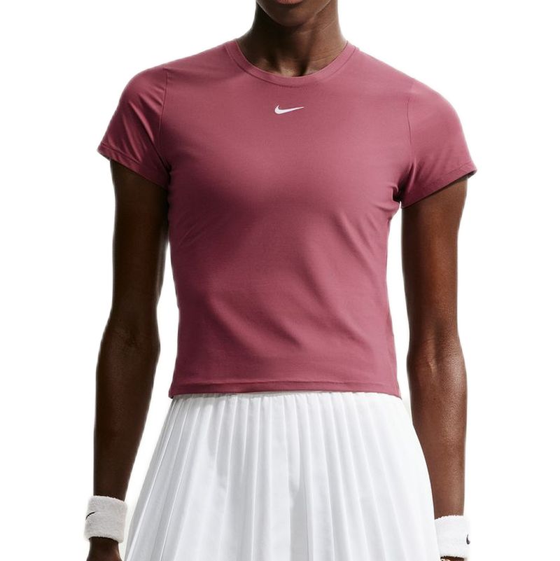 Damski T-shirt Nike Victory Dri-Fit Short Sleeve Tennis - pink smoke/white
