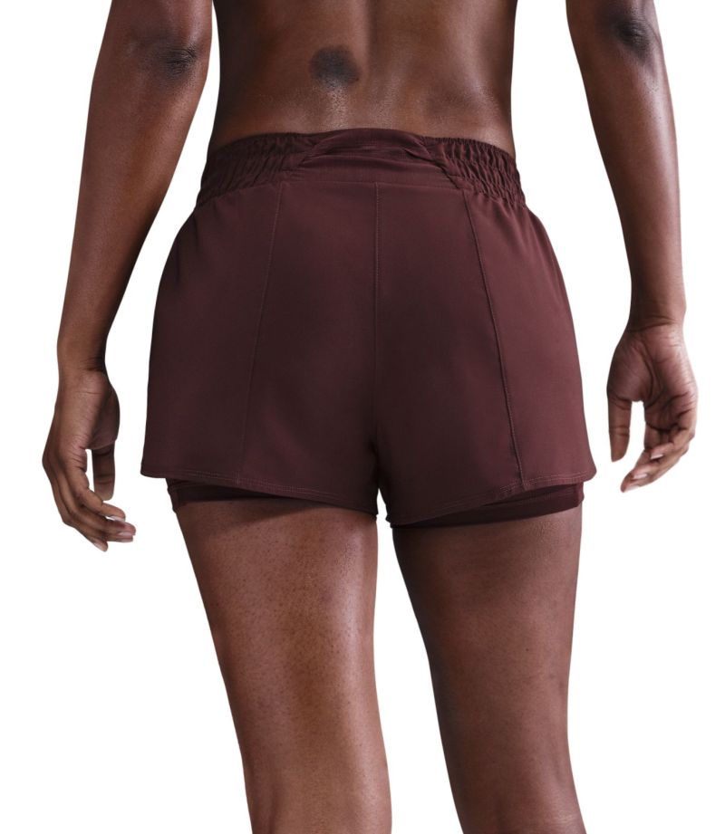Nike Dri-Fit One 2-in-1 - burgundy crush/reflective silver