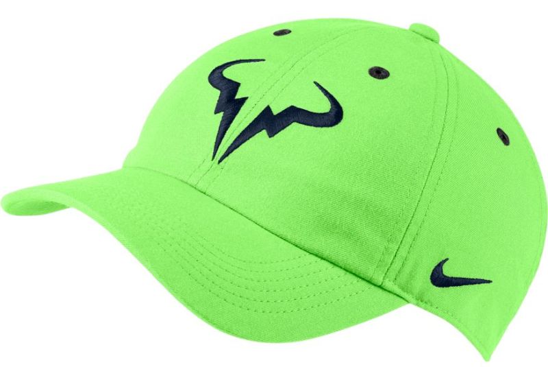 Nike Rafa U Aerobill H86 Cap - lime glow/obsidian