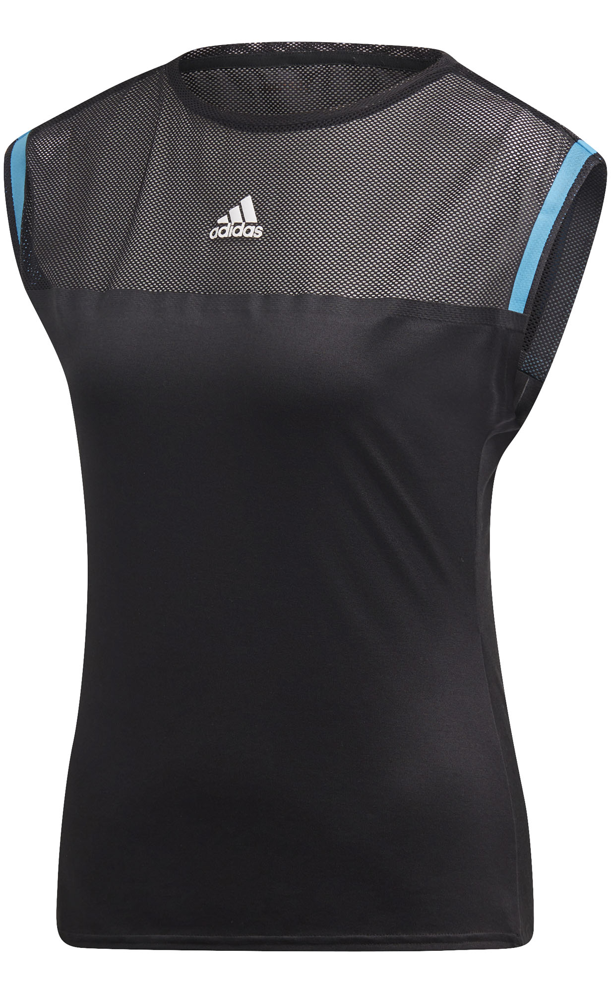 Adidas Escouade Tee - black/shock cyan