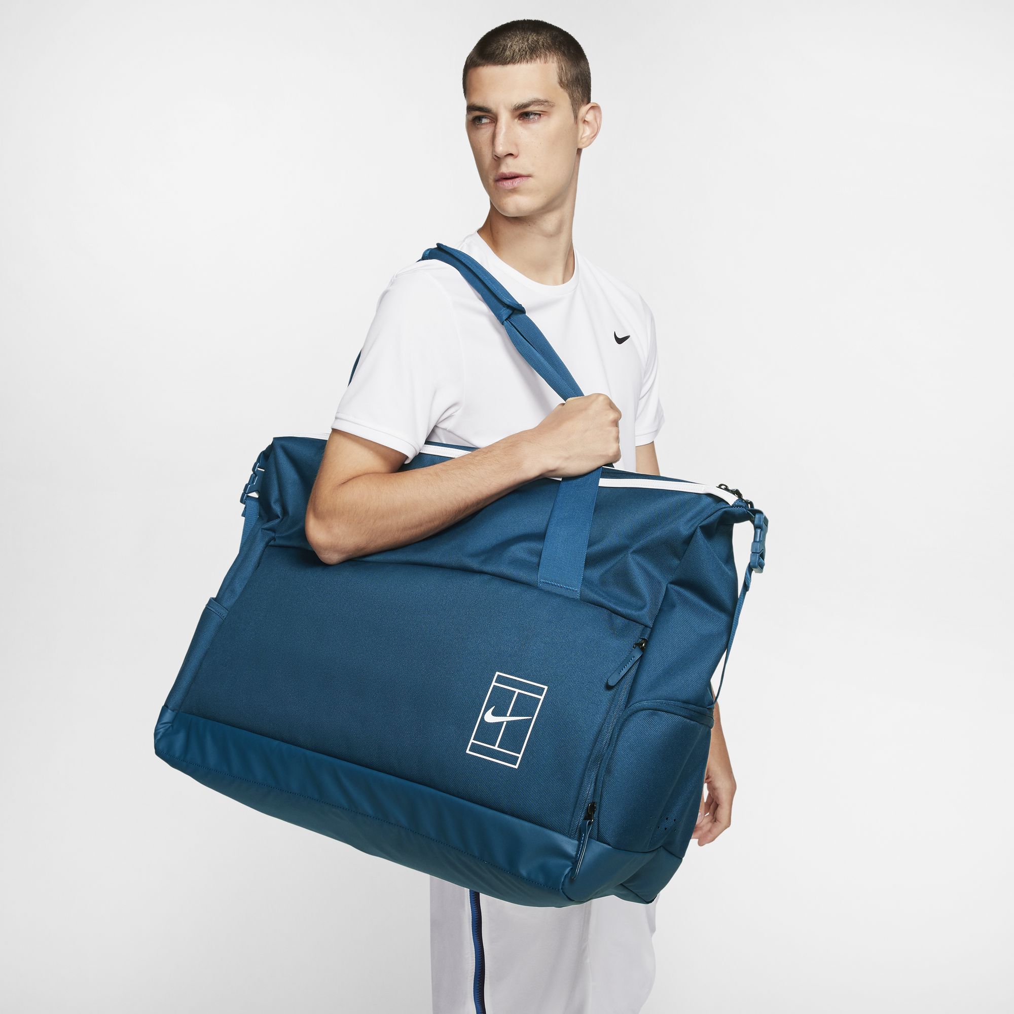 Nike Court Advantage Duffel Bag - valerian blue/valerian blue/white