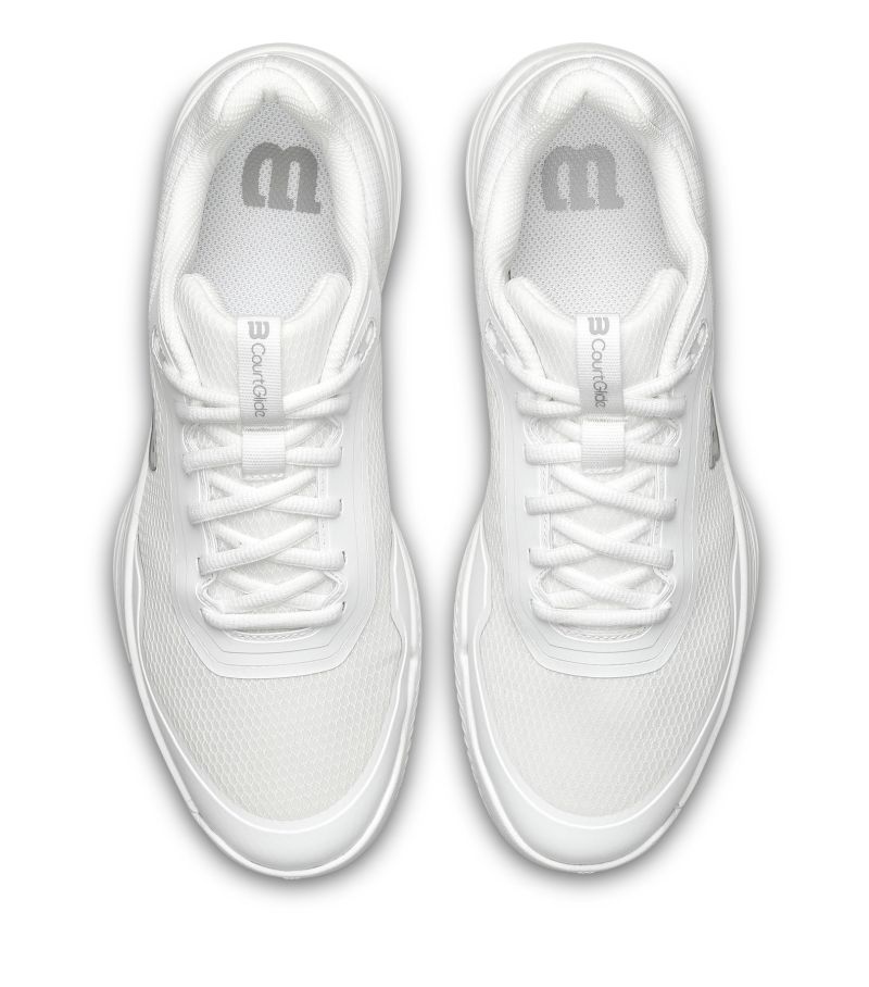 Wilson Court Glide - white/white/silver