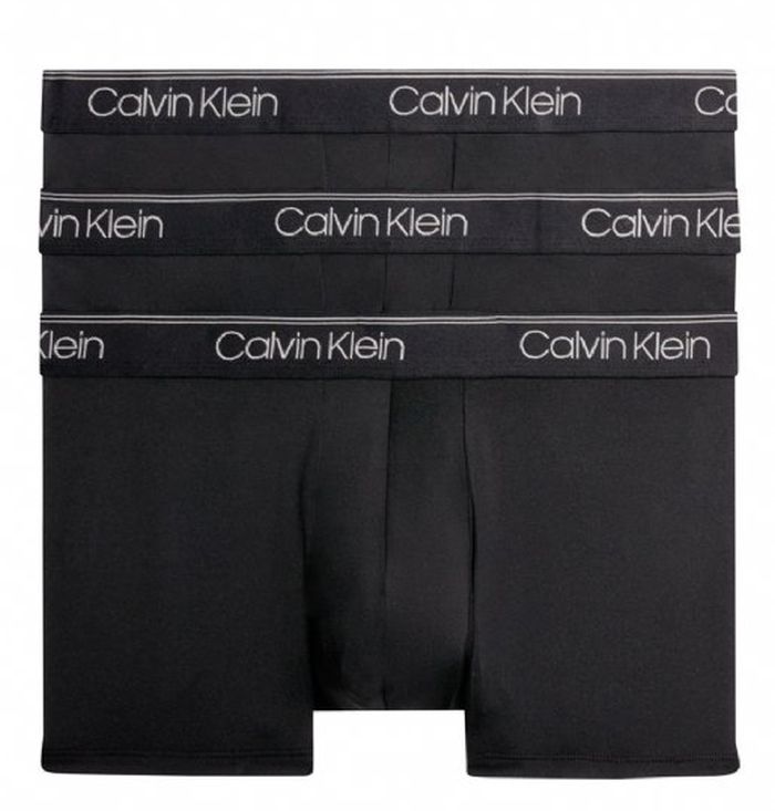 000NB2569A-UB1 Calvin Klein Low Rise Trunk Microfiber Stretch 3P - black