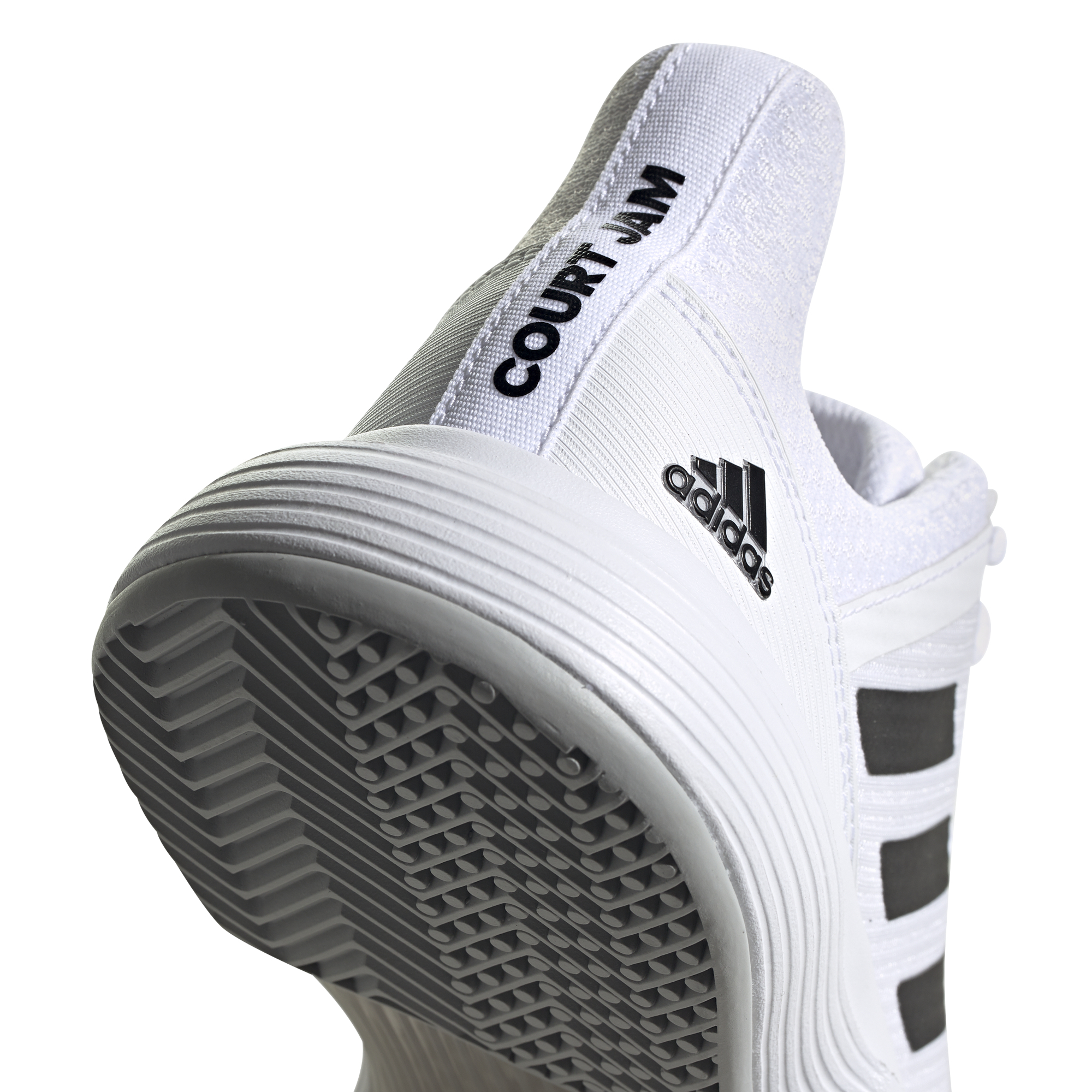 Adidas CourtJam Bounce W - white/core black/metallic silver