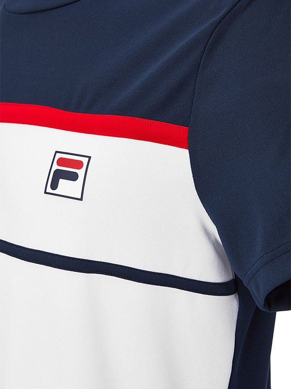 fila-t-shirt-steve-m-white-peacoat-blue-3 Fila T-Shirt Steve M - white/peacoat blue