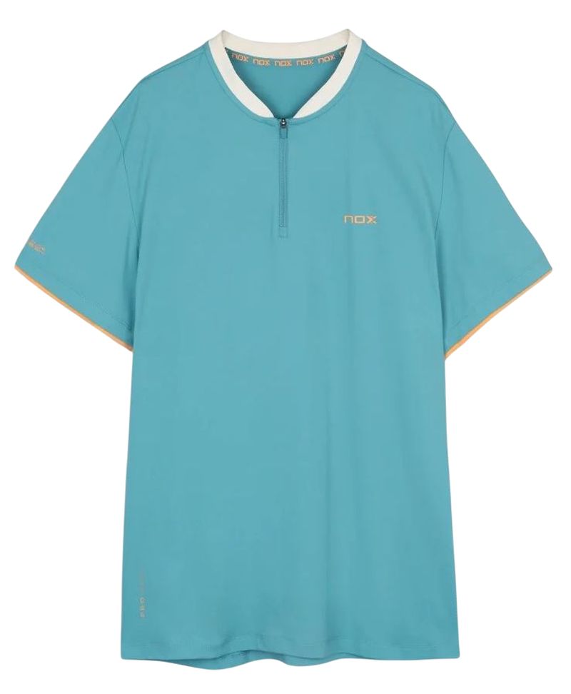 Męskie polo tenisowe NOX Pro Shirt - dusty turquoise
