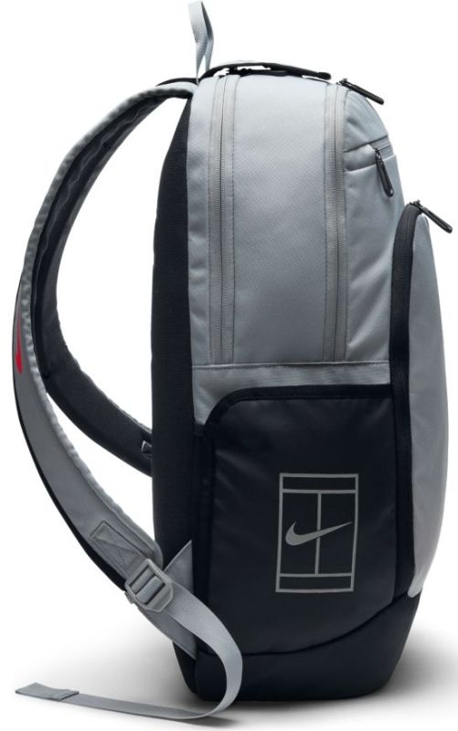 Nike Court Tech Backpack 2.0 - wolf grey/black/siren red