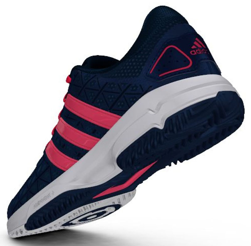 Adidas Barricade Club xJ - tech steel/flash red