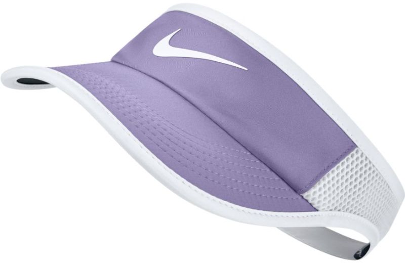 Nike Aerobill Feather Light Visor - hydrangeas/white/black