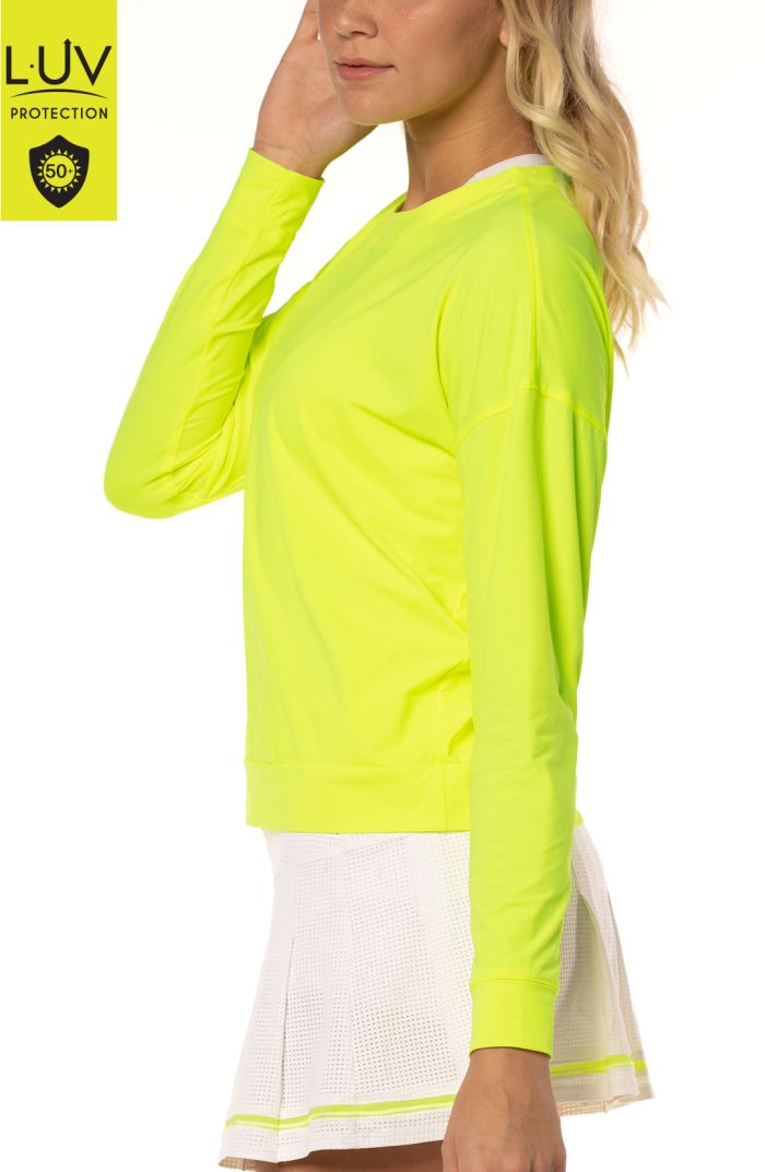 Lucky in Love Luv Hype L/S Women - neon yellow