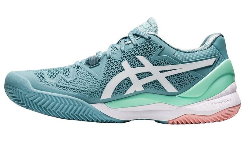 Asics Gel-Resolution 8 Clay - smoke blue/white