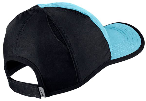 Nike U Aerobill Feather Light Cap - vivid sky/black/black/black