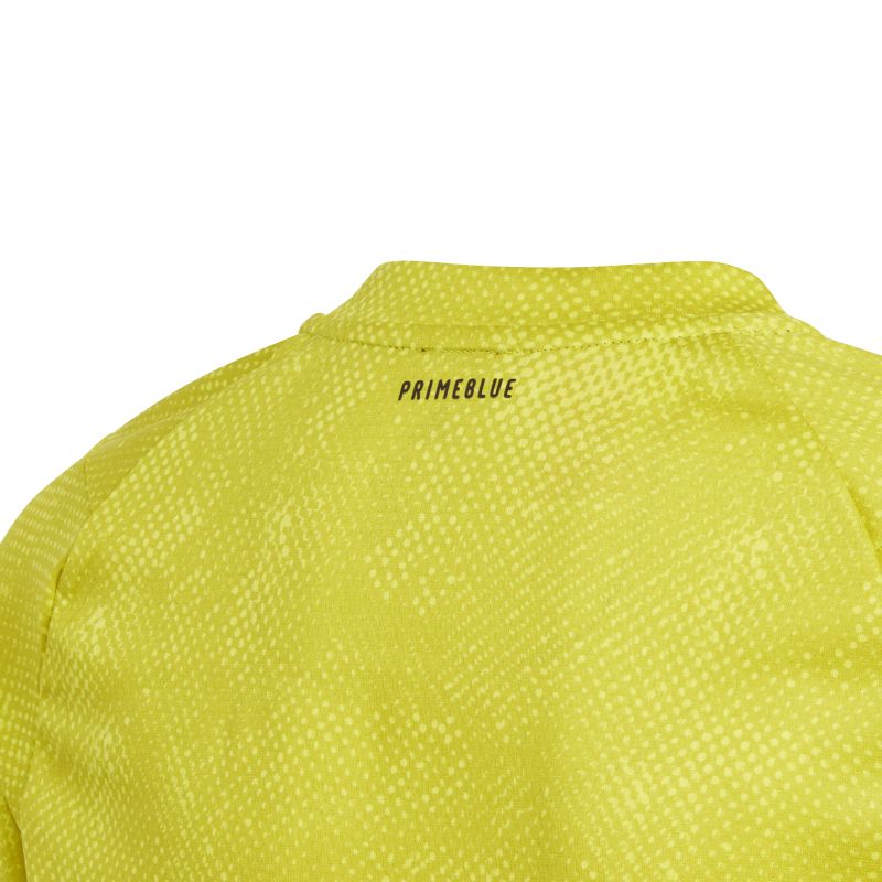 Adidas Heat Ready Primeblue Freelift Tee - acid yellow/wild pine/white