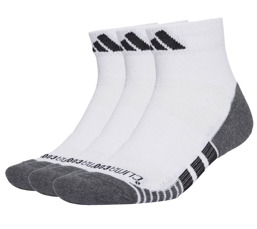 Adidas Performance Climacool Cushioned Quarter 3P - white/black Adidas Performance Climacool Cushioned Quarter 3P - white/black