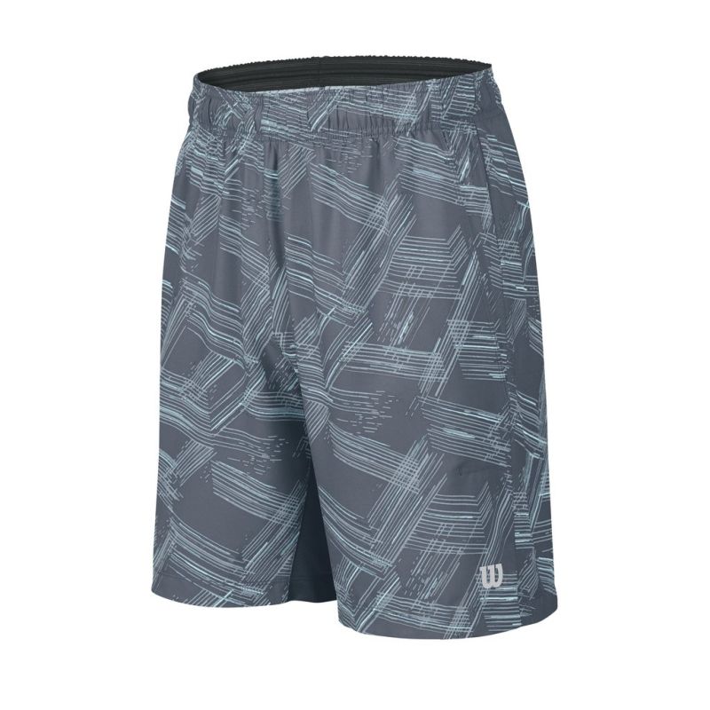 Wilson Summer Perspective Print 8" Short - coal/blue mirage print/silver