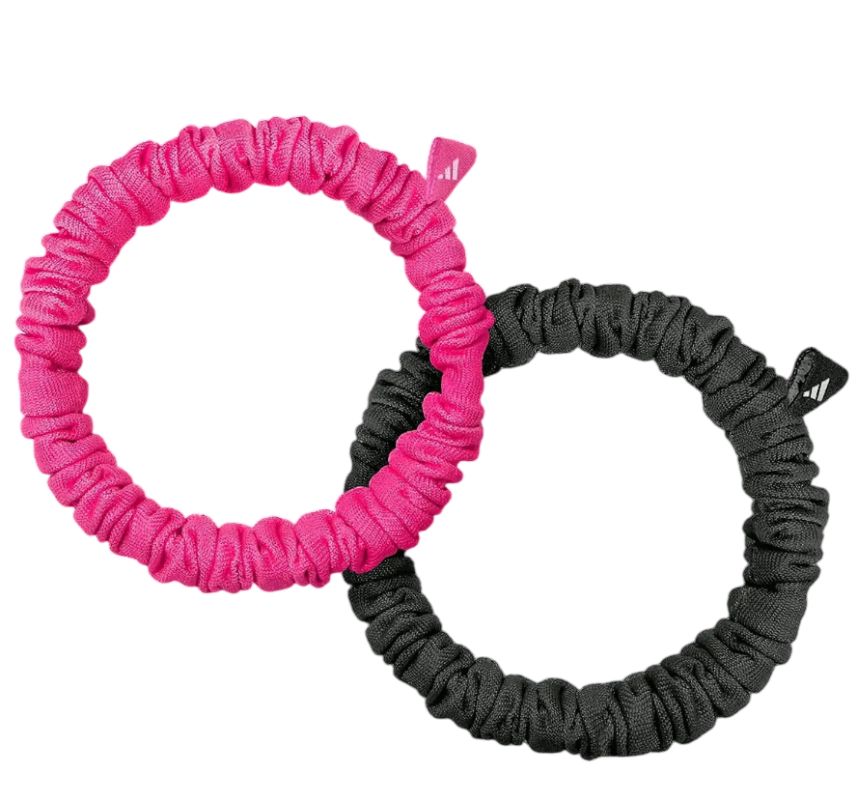 Adidas Thin Hair Scrunchies 2P - black/lucid pink