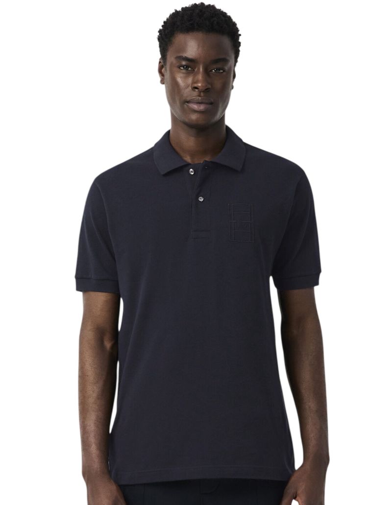 Lacoste Classic Fit Embroidery Detail Petit Piqué - black