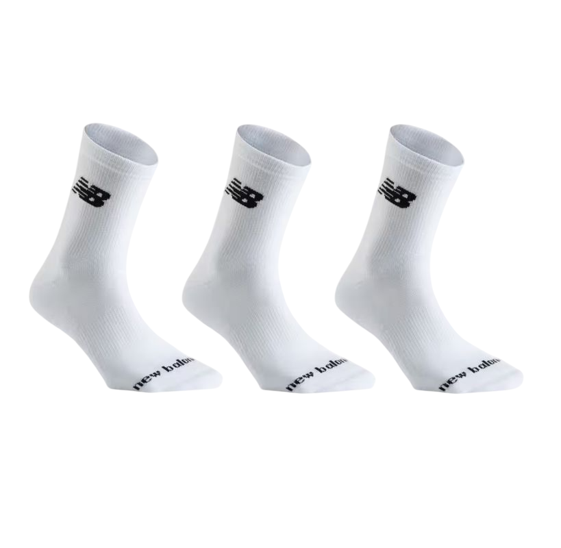 New Balance Youth Daily Essentials Cushion Crew 3P - white New Balance Youth Daily Essentials Cushion Crew 3P - white