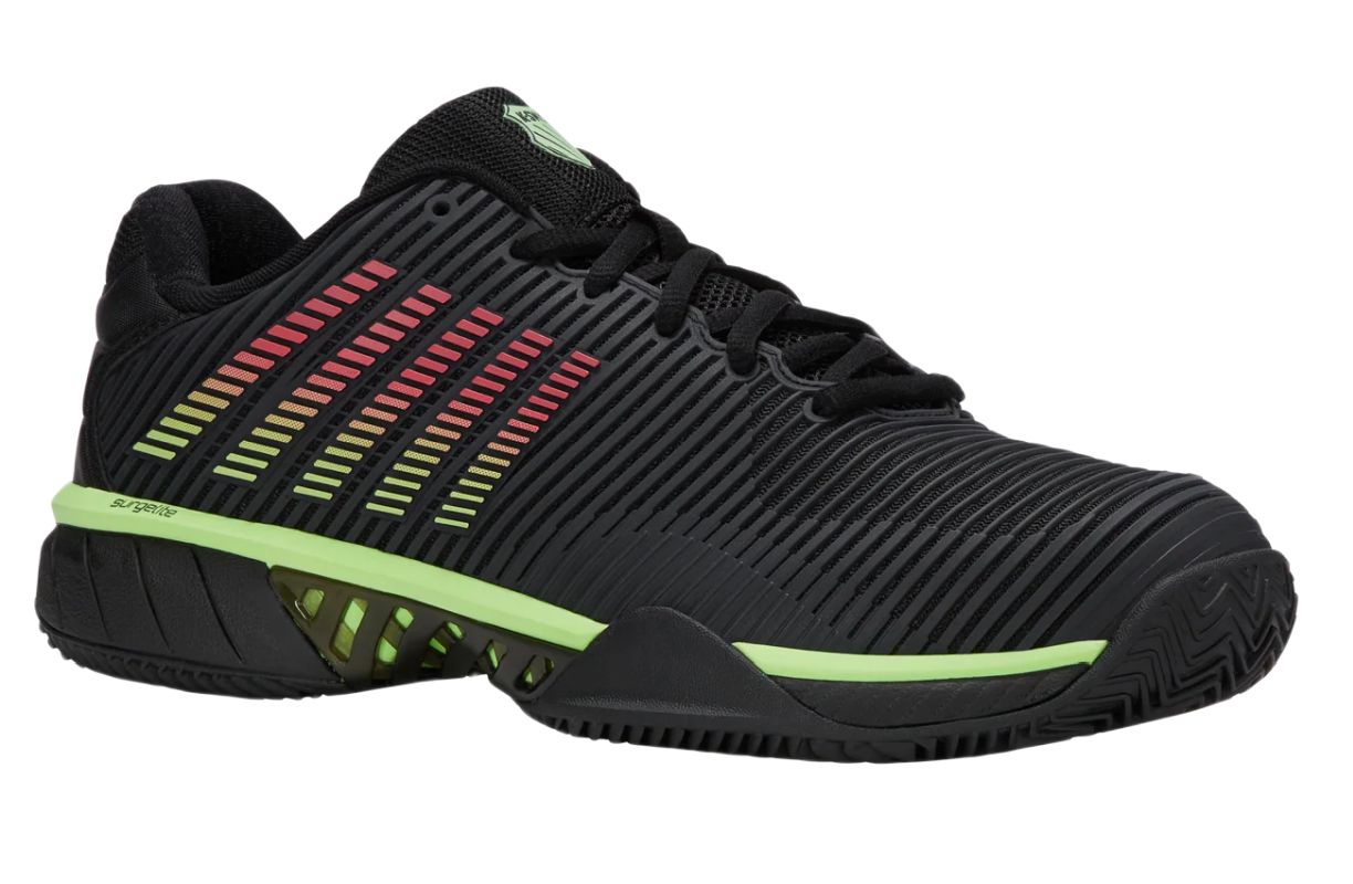 K-Swiss Hypercourt Express 2 Clay - black/soft neon green/neon lava