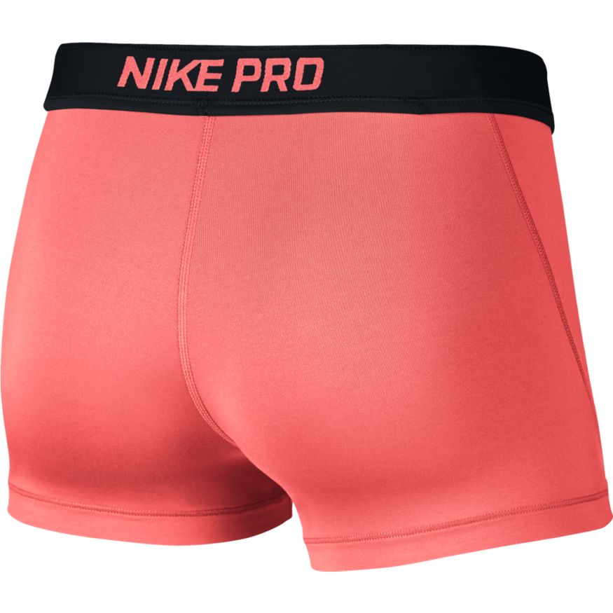Nike Pro 3" Short - crimson pulse/white