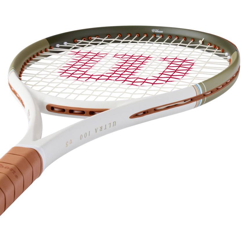 Wilson Ultra 100 V5 Desert - brown/green/sand + string