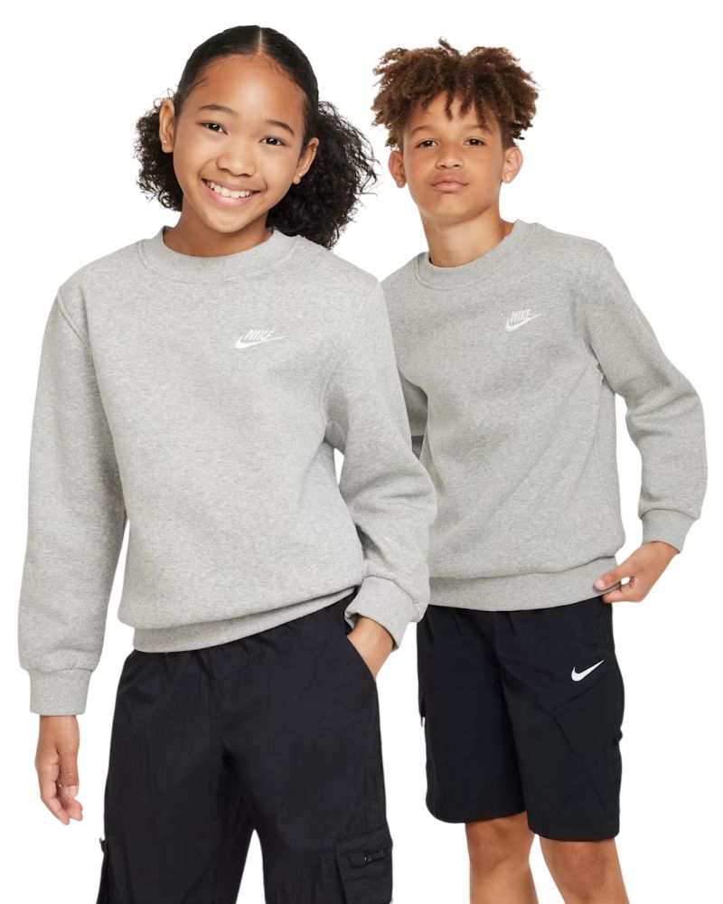 Nike Kids Sportswear Club Fleece - dark grey heather/white Nike Kids Sportswear Club Fleece - dark grey heather/white