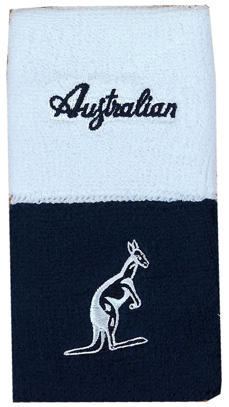 Australian Wristband H10 2P- bianco/blu