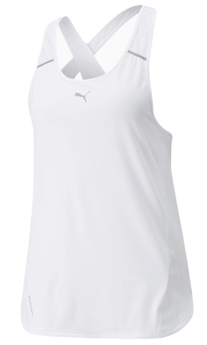 Puma Run Cloudspun Marathon Tank - puma white