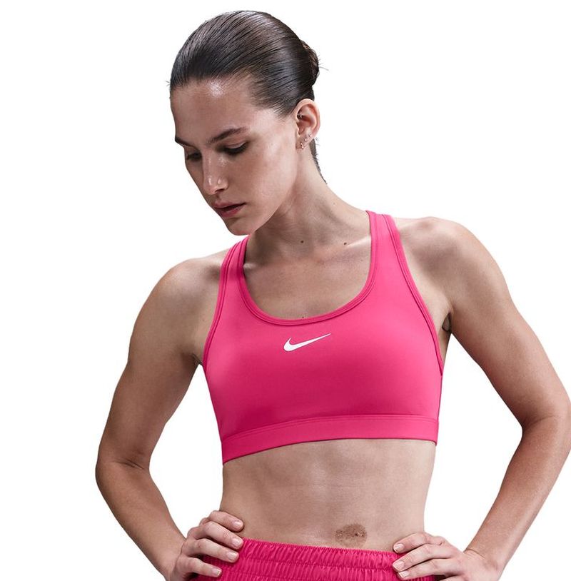 Nike Swoosh Medium Support Non-Padded Sports - rush pink/white