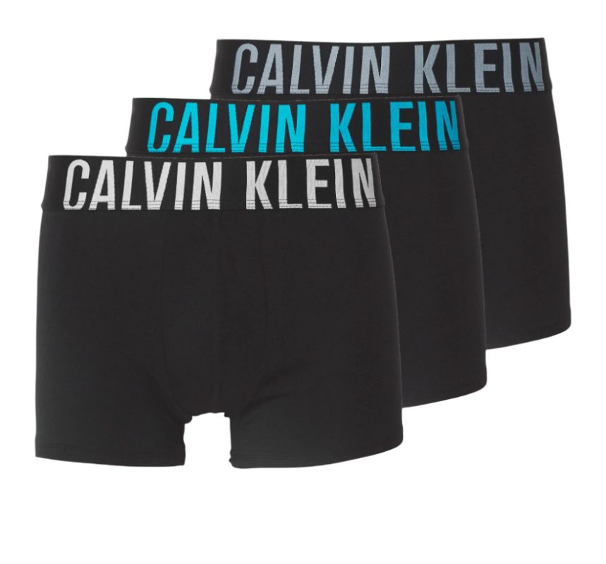 Calvin Klein Boxer Briefs Intense Power 3P - black//turquoise/white Calvin Klein Boxer Briefs Intense Power 3P - black//turquoise/white