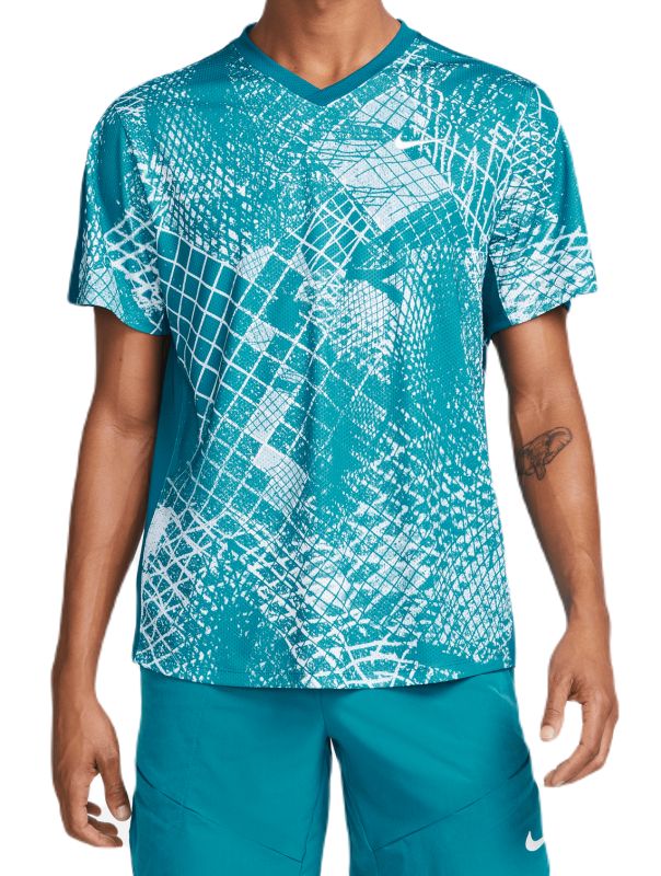 Nike Court Dri-Fit Victory Novelty Top - green abyss/white Nike Court Dri-Fit Victory Novelty Top - green abyss/white