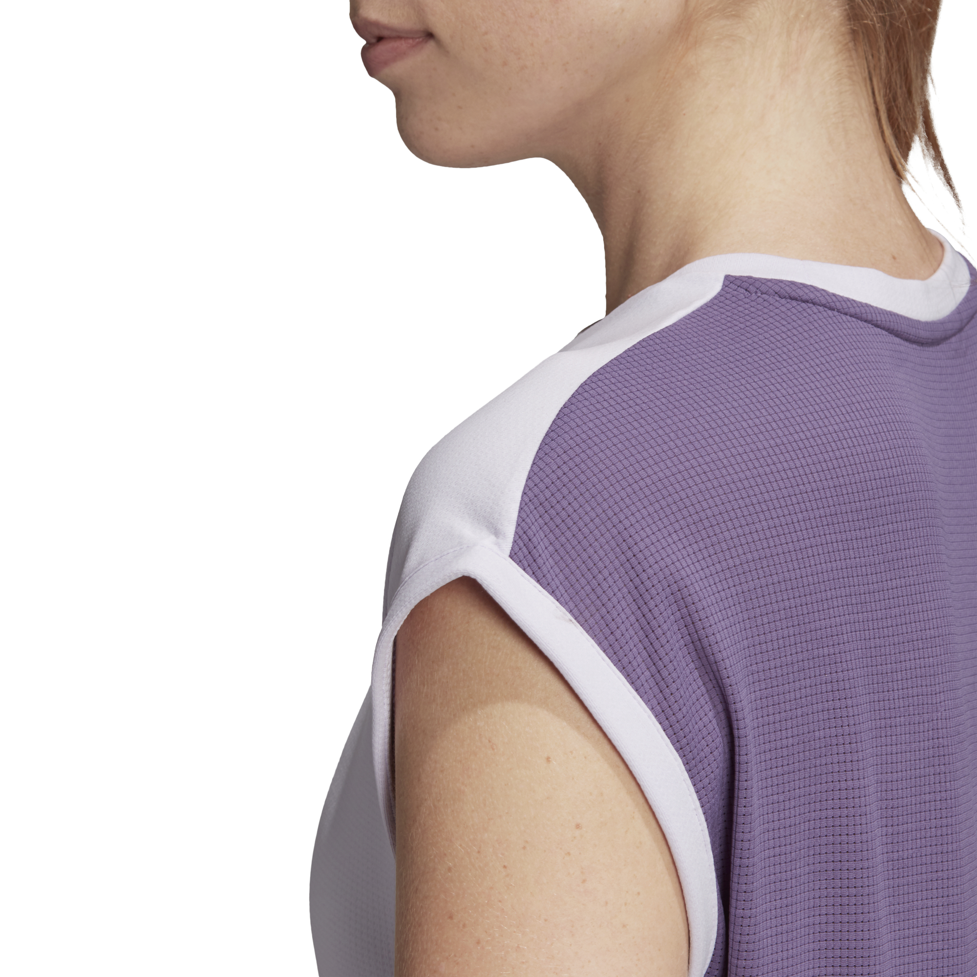 Adidas Women Tee Heat Ready - purple tint/tech purple