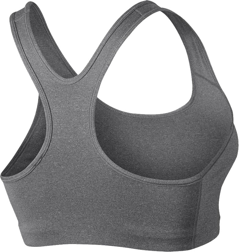 Nike Pro Classic Swoosh Bra - carbon heather/anthracite/black