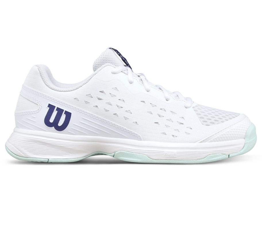 Wilson Rush Pro Jr - white/bay/skip blue