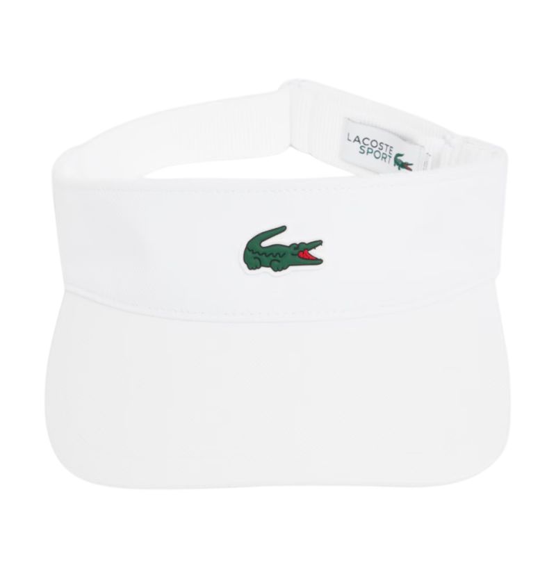 Lacoste Diamond Taffeta Sport Visor - white