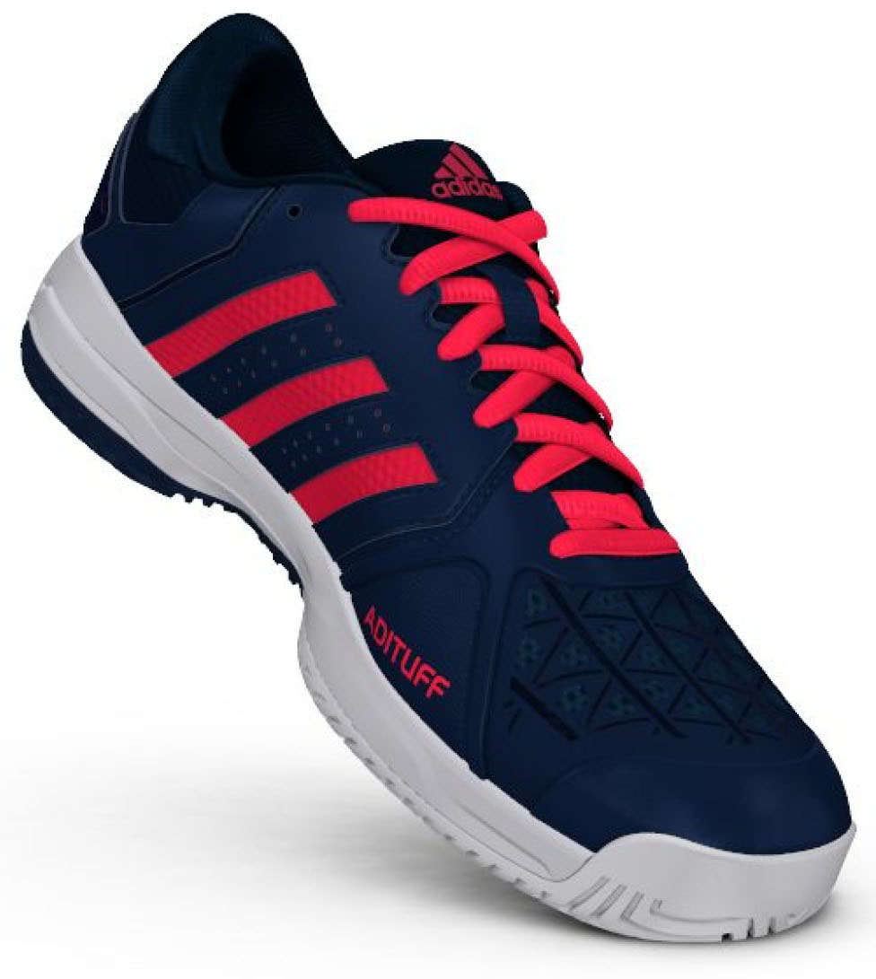 Adidas Barricade Club xJ - tech steel/flash red
