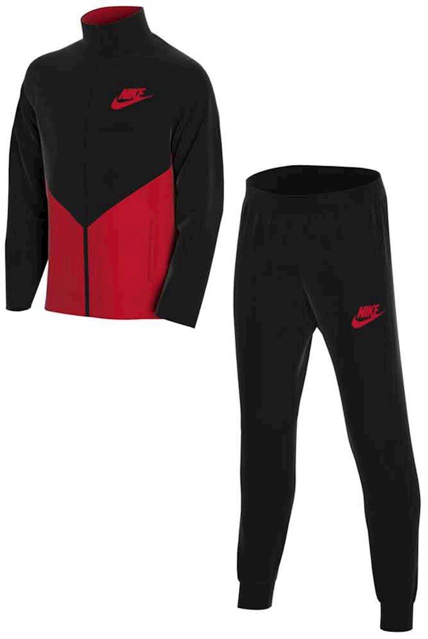 Nike NSW Core Tracksuit Play Futura NFS - black/university red/university red Nike NSW Core Tracksuit Play Futura NFS - black/university red/university red