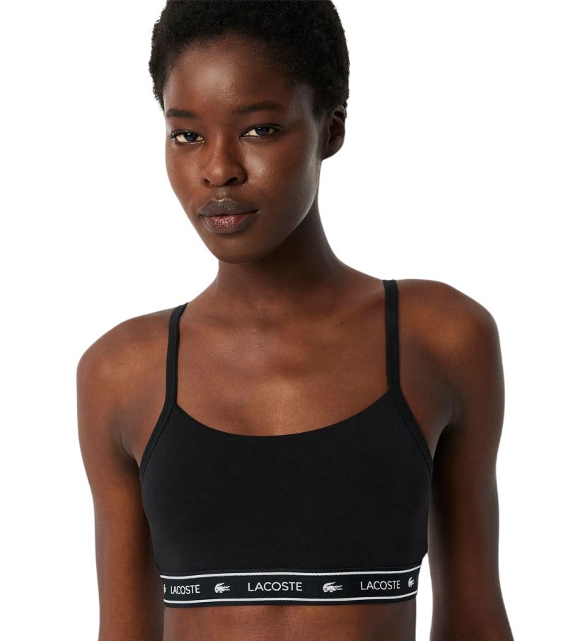 Lacoste Stretch Cotton Logo Band - black